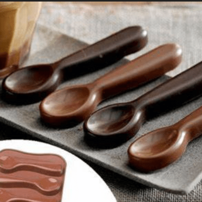 Spoon Shape Molds 6 Cavity Chocolate Candy Gummy Molds Food Grade