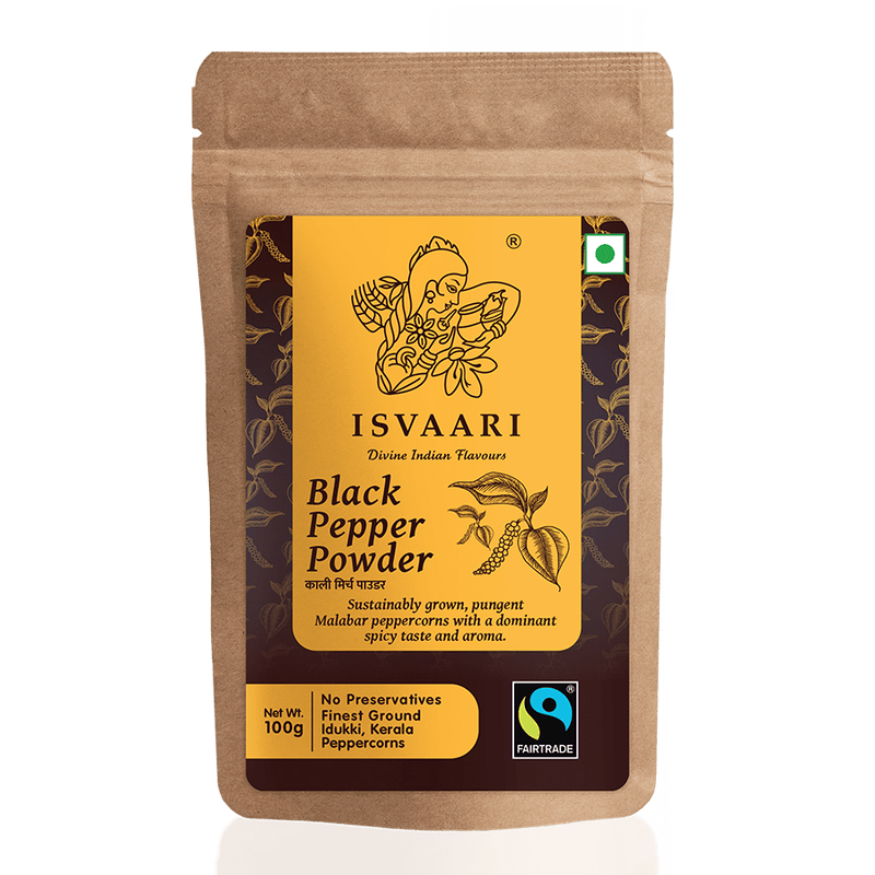 Chenab Impex Pvt Ltd Spices 12 Isvaari - Black Pepper Powder 100g