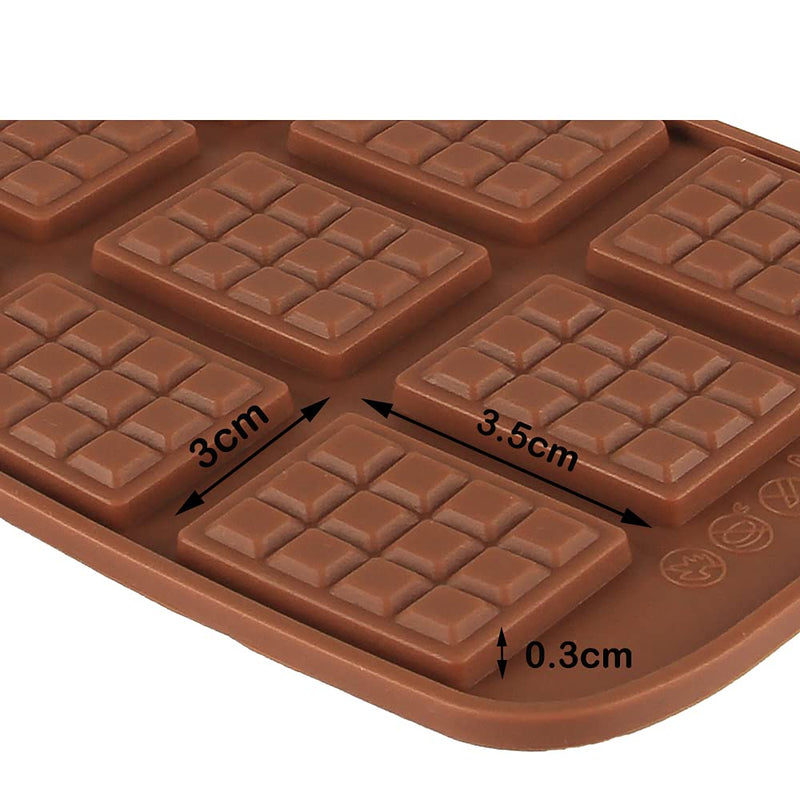 Bakersville India Baking Accessory 2 Finedecor - Silicone Mini Chocolate Bar Shape Chocolate Mould - Fd 3146(1 Piece)