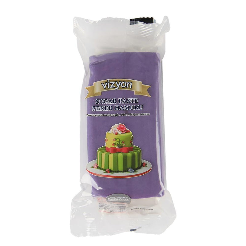 Bakersville India Fondant 2 Vizyon - Purple Sugar Paste / Fondant(250g)
