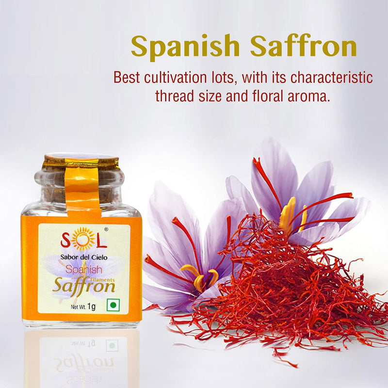 Chenab Impex Pvt Ltd Spices 10 Sol - Spanish Saffron Filaments 1gm