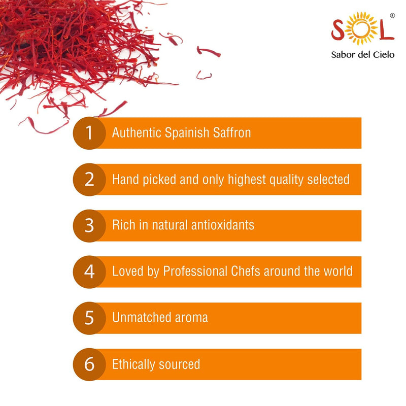 Chenab Impex Pvt Ltd Spices 10 Sol - Spanish Saffron Filaments 1gm