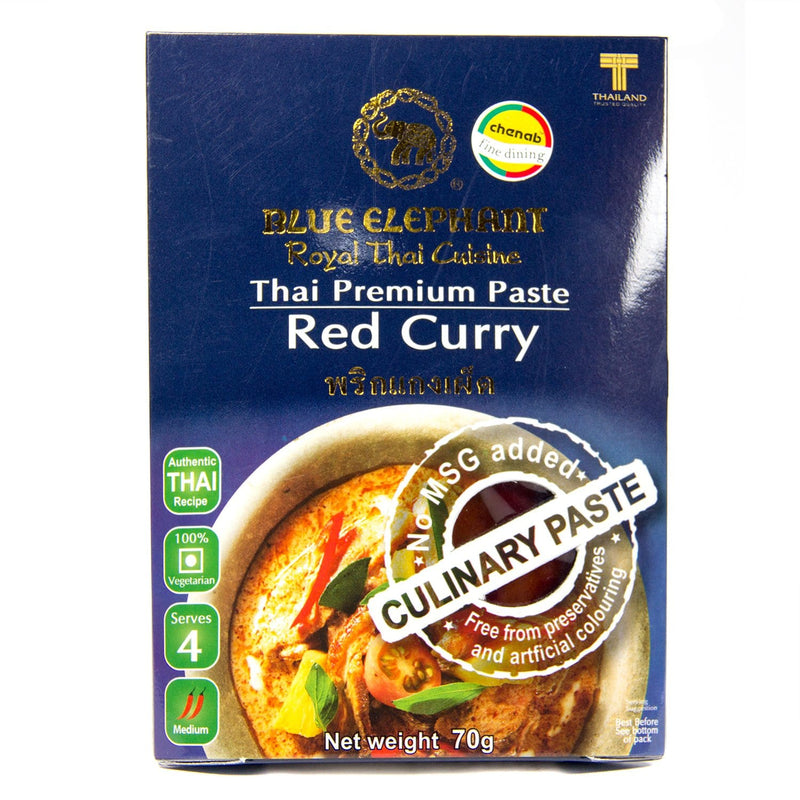 Chenab Impex Pvt Ltd Curry Paste 6 Blue Elephant - Red Curry Paste 70g