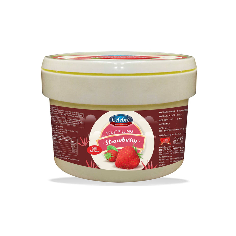 Delta Nutritives Pvt. Ltd Fruit Filling 2 Delta Nutritives - Celebre - Strawberry Fruit filling