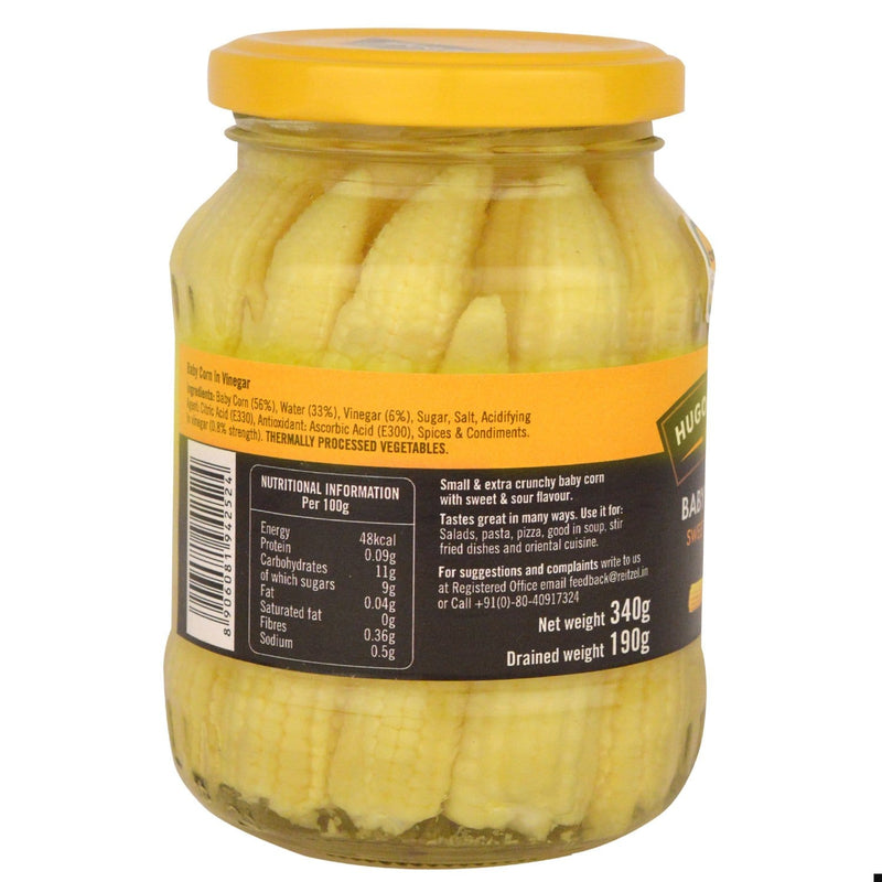 Chenab Impex Pvt Ltd Processed Vegetable 12 Hugo Reitzel - Sweet And Sour Baby Corn 340g