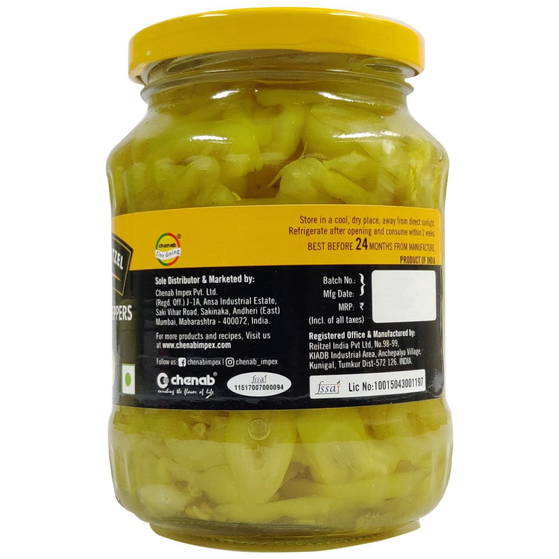 Chenab Impex Pvt Ltd Processed Vegetable 12 Hugo Reitzel - Banana Pepper Sliced 340g
