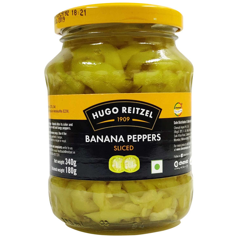 Chenab Impex Pvt Ltd Processed Vegetable 12 Hugo Reitzel - Banana Pepper Sliced 340g