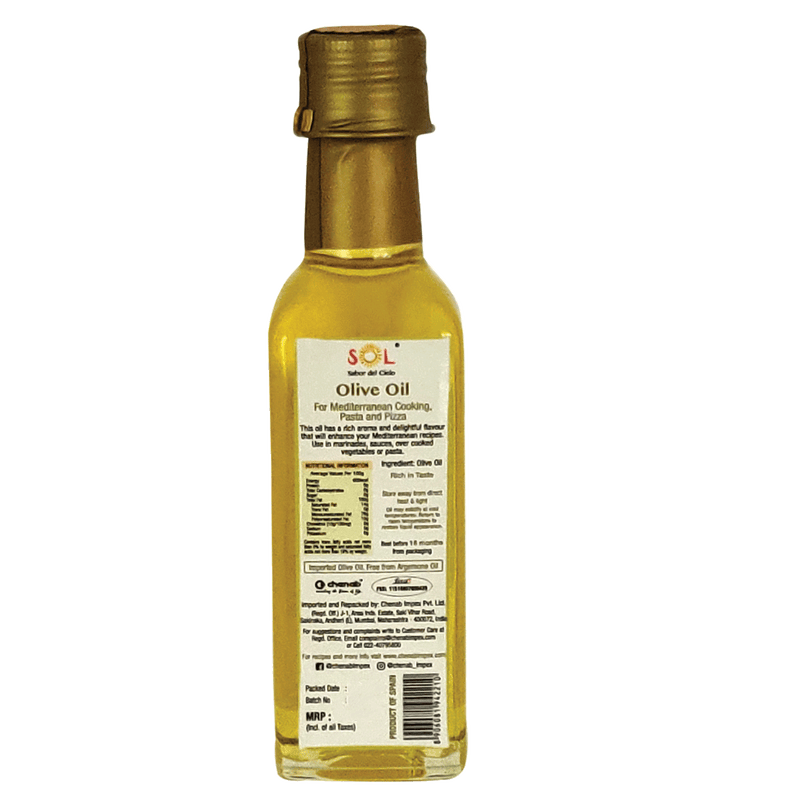 Chenab Impex Pvt Ltd Oil 12 Sol - 100% Spanish Olive Oil 100ml