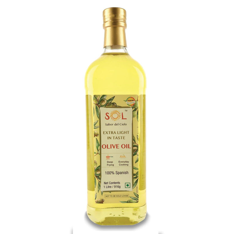 Chenab Impex Pvt Ltd Oil 12 Sol - 100% Spanish Extra Light Olive Oil 1l