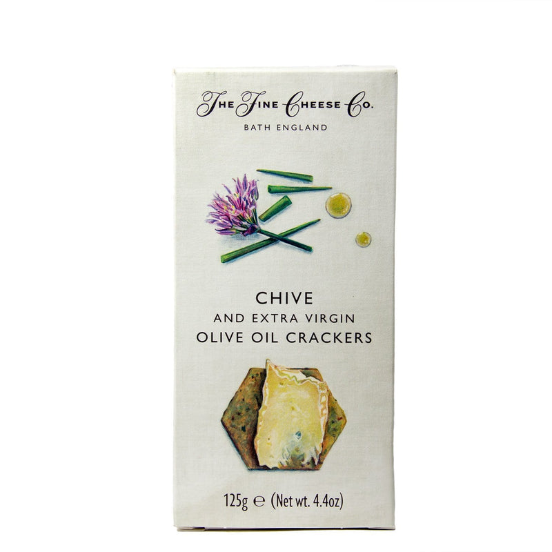 Chenab Impex Pvt Ltd Oil 6 Fine Cheese - Crackers With Chive And Extra Virgin Olive Oil 125g