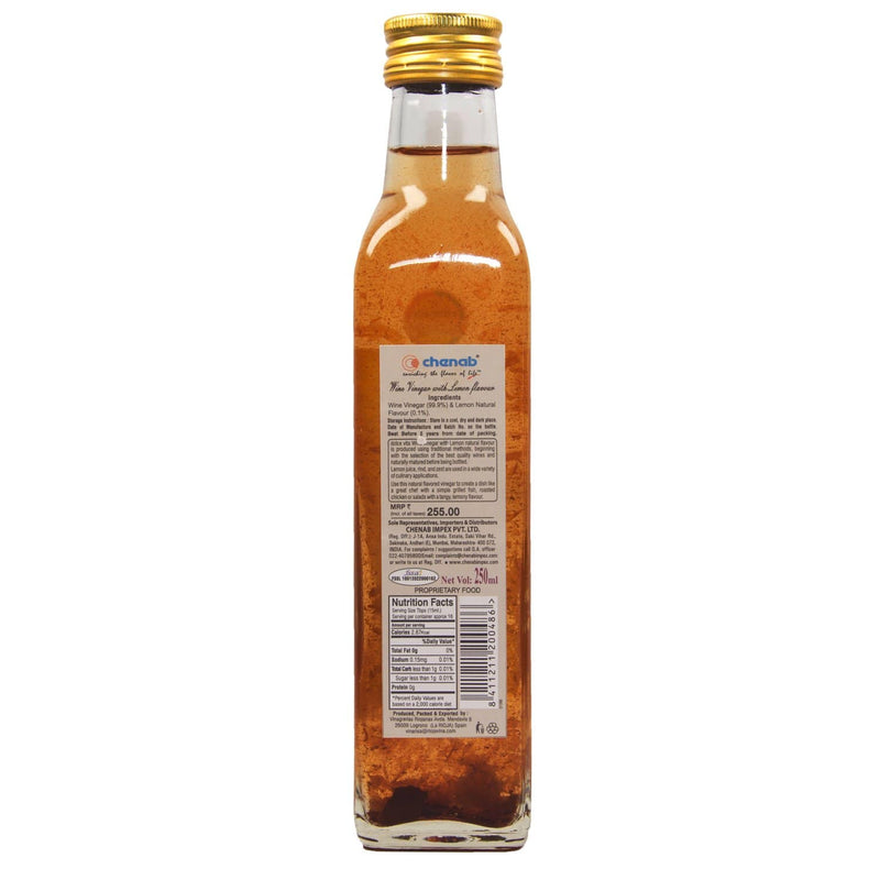 Chenab Impex Pvt Ltd Vinegar 12 Dolce Vita - Wine Vinegar With Lemon 250ml