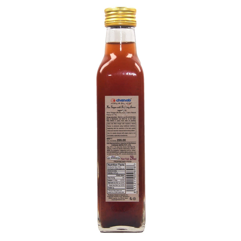 Chenab Impex Pvt Ltd Vinegar 12 Dolce Vita - Wine Vinegar With Raspberry 250ml