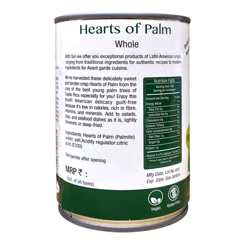 Chenab Impex Pvt Ltd Processed Vegetable 12 Sol - Whole Hearts Of Palm 400g