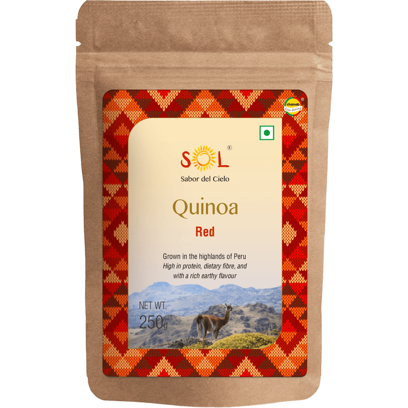 Chenab Impex Pvt Ltd Quinoa 12 Sol - Authentic Peruvian Red Quinoa 250g