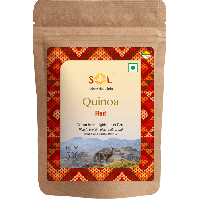 Chenab Impex Pvt Ltd Quinoa 12 Sol - Authentic Peruvian Red Quinoa 500g