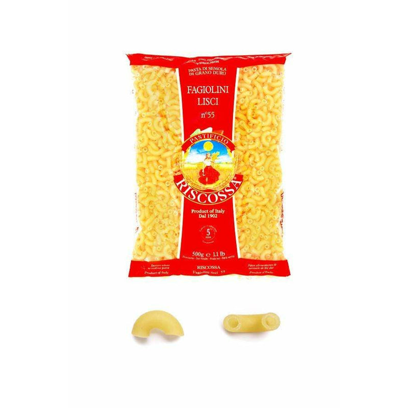 Chenab Impex Pvt Ltd Pasta 12 Riscossa - Fagiolini Lisci Macaroni Pasta 500g