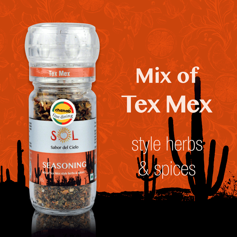 Chenab Impex Pvt Ltd Seasoning 12 Sol - Crystal Grinder Tex Mex-mix Of Tex mex Style Herbs & Spices 38g