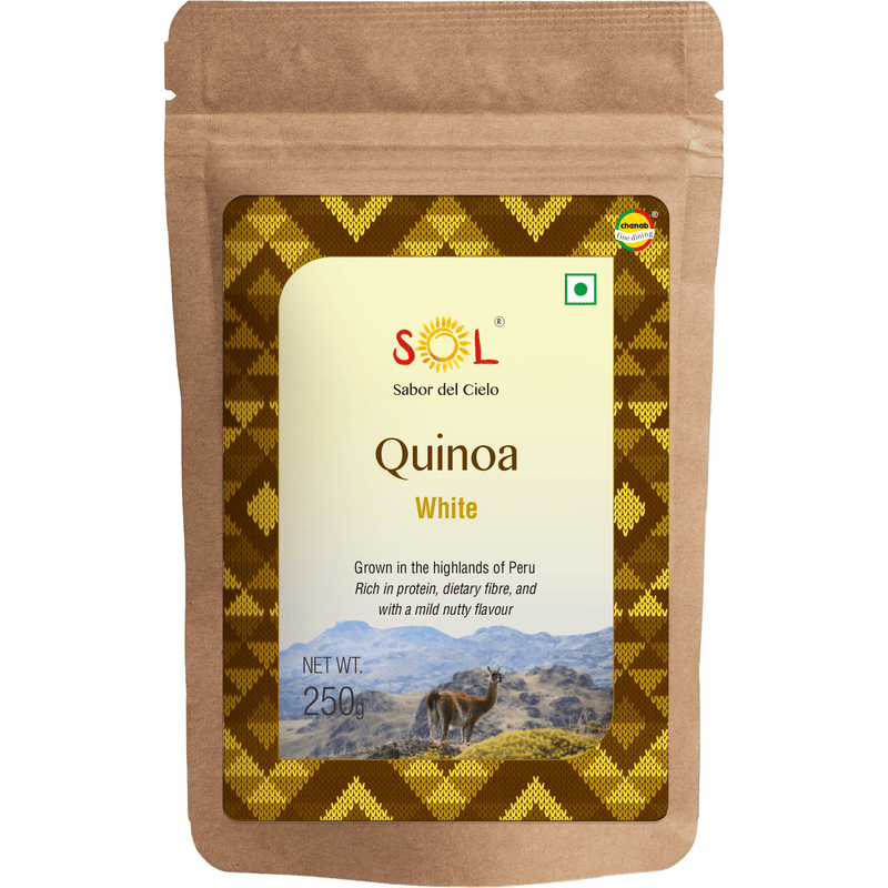 Chenab Impex Pvt Ltd Quinoa 12 Sol - Authentic Peruvian White Quinoa 250g