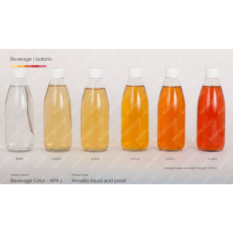 Chemvera Natural Colour Biocon Colors - Natural Orange Colour (Annatto Liquid Acid Stable)