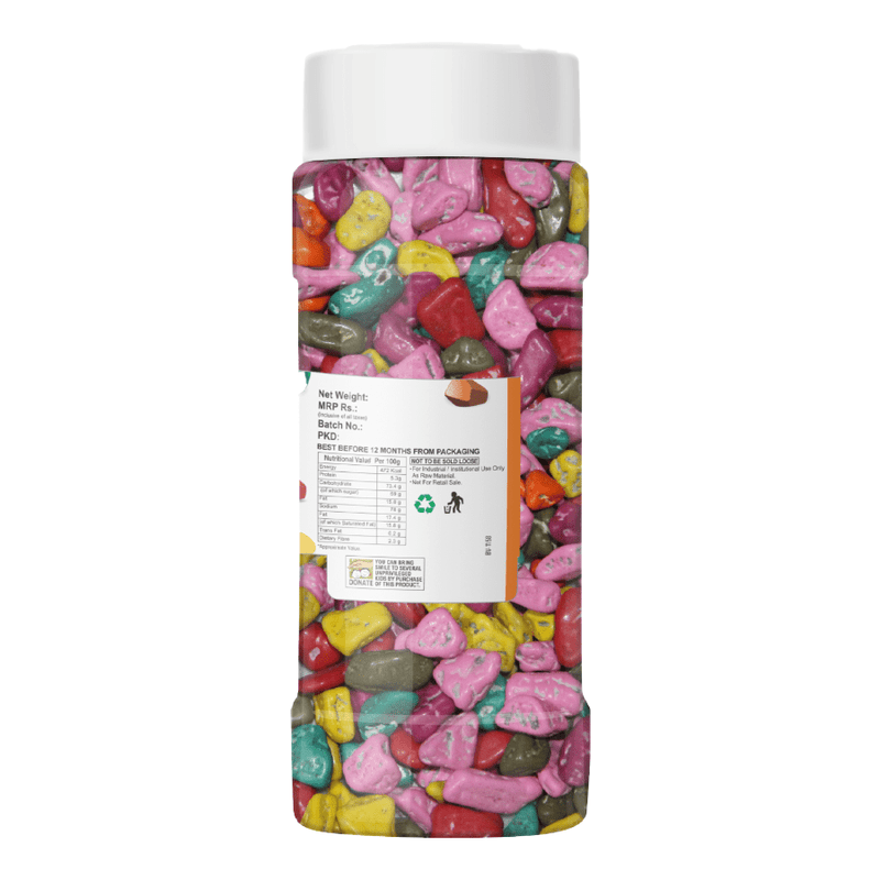 Bakersville India Topping 2 Wow Confetti - Stone Candy (chocolate Stones)(125g)