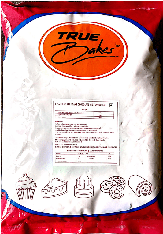 Olana Foods Pvt. Ltd. Cake Premix 1 True Bakes - Eggless Chocolate Cake Premix