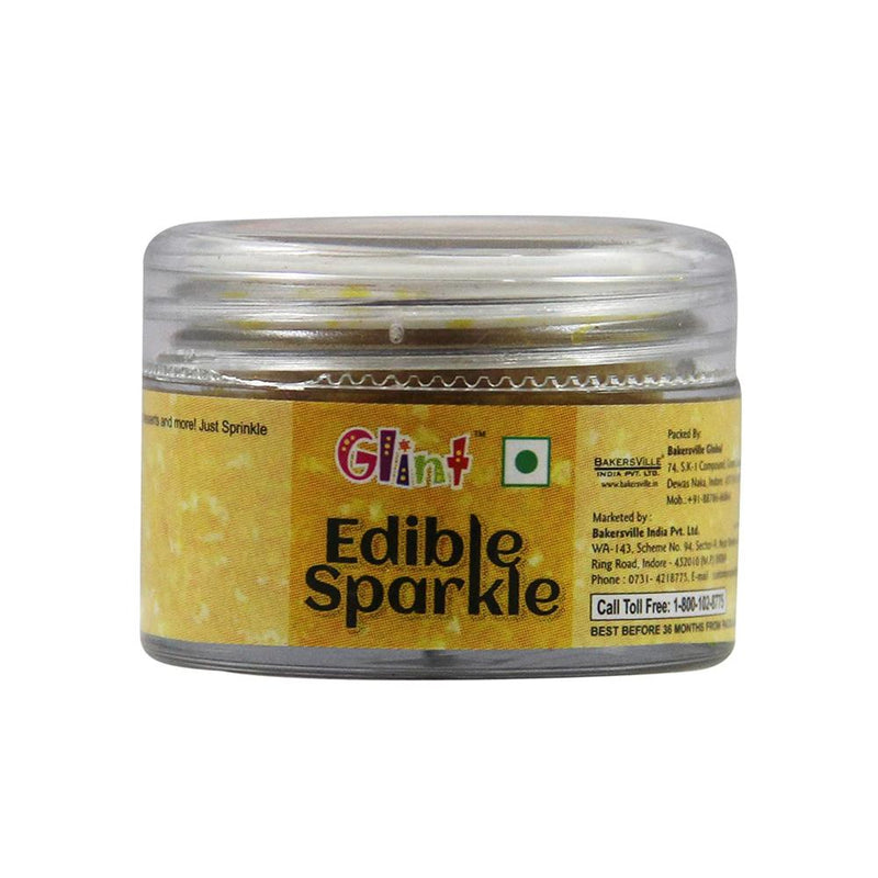 Bakersville India Topping 2 Glint - Edible Sparkle (yellow)(5g)