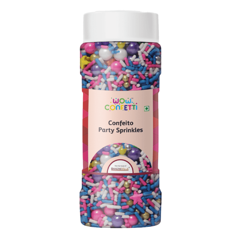 Bakersville India Topping 2 Wow Confetti - Confeito Party Sprinkles Mix(125g)