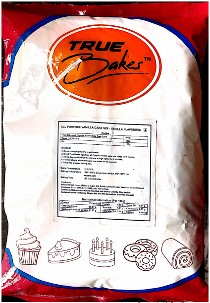 Olana Foods Pvt. Ltd. Cake Premix 1 True bakes - Eggless Vanilla Cake Premix